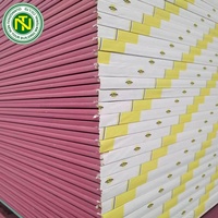 Décoration de plafond d'usine 9.5 MM / 12 MM Panneau de gypse résistant au feu pour cloisons sèches