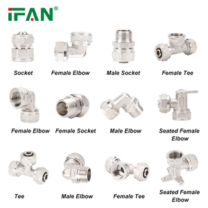 IFAN DIN 16892 nước khí Ống Doanh ống nước Vật liệu 1/2 "3/4" 1 "nữ nam Chủ Đề Rèn pex Brass nén phụ kiện - Product Image 4