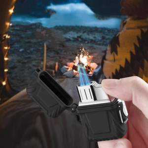 Encendedor de cigarrillos resistente al agua IP56, mechero recargable con USB, llama de chorro azul, encendedor personalizado para fumar - Product Image 4