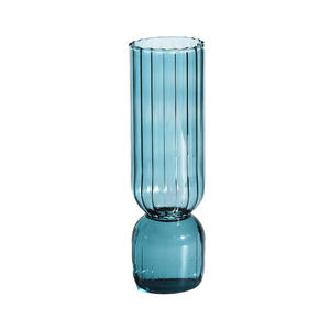 Vases en verre nordique couleur ambre marron Transparent Vase à fleurs pour la maison décoration avec Vase et cadeau - Product Image 6