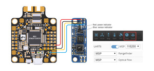 เซ็นเซอร์วัดการเคลื่อนที่ด้วยแสงและไลดาร์ MATEKSYS Matek รุ่น 3901-L0X โมดูล INAV สำหรับตัวควบคุมการบิน F4 F7 F405 สำหรับโดรนแข่ง RC - Product Image 4