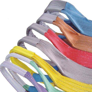 Sangles de levage en polyester, sangles rondes pour le levage de 1t à 50t, sangles de levage en toile, sangles plates colorées - Product Image 1