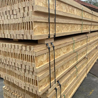 Poutre de toit en bois préfabriqué modulaire moderne et écologique en LVL de pin avec ossature OSB, haute capacité de charge, pour extérieur, classe E0, garantie 1 an