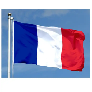 Drapeau de France de haute qualité 3x5 pieds, couleurs vives, résistant à la décoloration, drapeau national français pour la décoration - Product Image 1