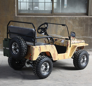 Mini Jeep 125CC à essence tout-terrain, kart à pédales 2 places, buggy des dunes, mini camion pour adultes et enfants, course en plein air - Product Image 3