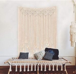 135*115CM Della Decorazione Della Casa Appeso <span class=keywords><strong>Macrame</strong></span> Arazzo Crochet Lavorato A Maglia <span class=keywords><strong>Macrame</strong></span> di Attaccatura di Parete - Product Image 2