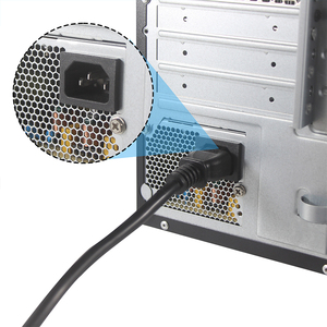 IEC C13 Extension Cord Power Cable <b>Lead</b> with UK Pin Plug 13 Amp, Single Socket for Monitor, <b>Kettle</b>, PC, Computer Mains - Product Image 5