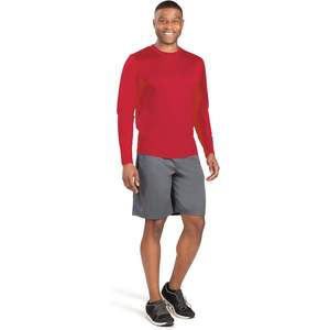T-shirts de sport à manches longues pour hommes personnalisés, hauts de performance - Product Image 2