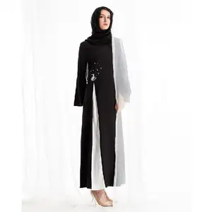 Untuk Wanita Jurken Abaya <span class=keywords><strong>Dubai</strong></span> Met Mouwen Islamitische Kleding Kleding Lange Mouw Tops Voor Moslim Vrouwen - Product Image 1