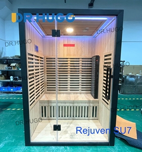 ห้องซาวน่าอินฟราเรดแบบเต็มสเปกตรัม DR.HUGO Rejuven SU7 Professional สำหรับ 2 คน สีแดง สำหรับใช้ในร่ม เหมาะสำหรับสปาและโรงแรม - Product Image 2