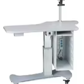 Durable Wide-Platform TB-S280 Electric Adjustable with PC Holder and Monitor Mount Instrument Table for Optometry Clinic Use