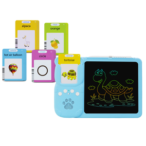 Juguetes Educativos en Inglés, Tableta de Escritura LCD 2 en 1, 224 Palabras Visuales, Pizarra de Dibujo y Lector de Tarjetas - Product Image 1