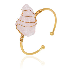 CAIOOCHE, Nueva Llegada, Joyería Antideslustre al por Mayor, Pulsera <span class=keywords><strong>de</strong></span> Mujer <span class=keywords><strong>de</strong></span> Alta Calidad Chapada en Oro con Cristales <span class=keywords><strong>de</strong></span> Piedra Natural para Regalo - Product Image 2