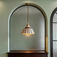 Lustre suspendu vintage en céramique chinoise, luminaire de plafond décoratif en forme de bol pour îlot de cuisine, salon, chambre à coucher, salle de séjour