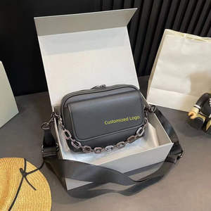 Luxury Famous Ladies Genuine Leather Foldable Crossbody <b>Satchel</b> <b>Bag</b> with Zipper Closure Waterproof High Quality <b>for</b> <b>Women</b> - Product Image 2