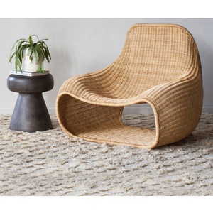 Chaise en rotin confortable, mobilier d'extérieur d'hôtel, chaise de canapé de cour extérieure créative, nouvelle collection - Product Image 6