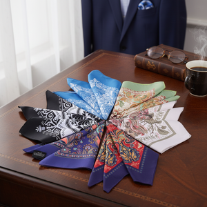 Custom Print Knited Long Men's <b>Pocket</b> Square From TR - Product Image 3