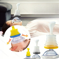 Masque d'entraînement portable pour la réanimation en cas d'étouffement, entraîneur de capacité pulmonaire, dispositif de respiration artificielle cardio-pulmonaire d'extérieur, dispositif de premiers secours