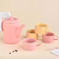 Tasses à café et à thé en céramique personnalisées, mignonnes et simples, couleur personnalisée, style INS, pour coffret cadeau de fêtes