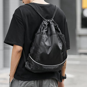 Sac à dos de basketball à cordon pour garçons, sac de sport pliable personnalisé avec sac à filet amovible pour ballon - Product Image 3