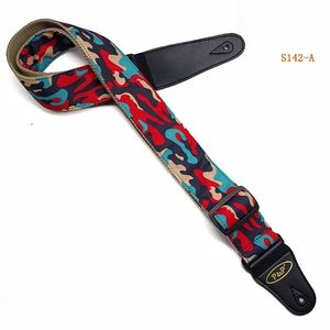 Preço de fábrica, cinto de ombro camuflado de algodão ajustável para guitarra elétrica, peças para guitarra elétrica acústica - Product Image 2