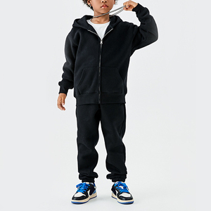 HEXJ010 Felpa Invernale Pesante 350 Gsm in Pile di Cotone per Ragazzi e Ragazze dai 4 ai 15 Anni, Felpa Oversize per Bambini con Logo Personalizzabile - Product Image 1