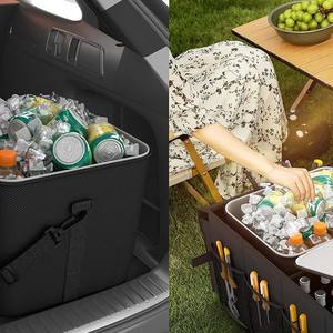 Organizador de maletero plegable con bolsa de almacenamiento de accesorios de coche más fresco con <span class=keywords><strong>3</strong></span> compartimentos - Product Image 5