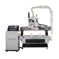 Machine de fraisage CNC à commande numérique automatique (ATC) linéaire 1325 1530 2030 2040 pour le travail du bois massif, du MDF, de l'aluminium, de l'Alucobond et du PVC