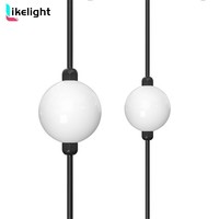 Guirlande de 20 boules lumineuses adressables à LED RGB SMD3535 50mm DC24V UCS2903 GS8206 DMX512 IP67 pour matrice de scène