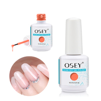 Gel UV OSEY Builder en flacon 15ml avec pinceau, vernis à ongles liquide non toxique, 12 couleurs pour extension d'ongles