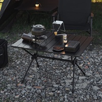 Table de camping pliante portable en aluminium moderne, légère, enroulable, mobilier d'extérieur avec sac de transport pour la plage, la salle de sport, l'entrepôt