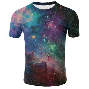 T-shirt Personalizzata da Uomo con Stampa 3D Sostenibile di Galassia e Cartoni Animati, Moda Estiva <span class=keywords><strong>2019</strong></span>, Marca Hipster - Product Image 5