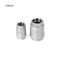 Válvula de Retención Manual Vertical de Bola Klion RTS, de Acero Inoxidable CF8 CF8M, Sellada con PTFE, 1/2 Pulgada, Certificación ISO, para Agua, Gas y Aceite 3
