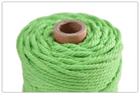 Cordon en macramé coloré pour la décoration de la maison, 3 mm, 50 m, 100 m, corde en coton colorée, cordon en macramé, corde DIY