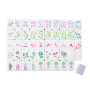 Venta al por Mayor de Fichas de Mahjong Americanas de Acrílico de 4 Capas, 160 Piezas, Color Morado Claro, Grabadas con Láser, Modernas, Portátiles y de Lujo para Entretenimiento - Product Image 3