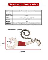 Outil de démontage de roue libre RIDERACE avec fouet à chaîne, clé de démontage de cassette de vélo pour Shimano Hollowtech II, outil de réparation de vélo