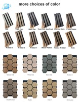 Panneau acoustique 21x600x2400mm, panneau mural insonorisant en placage MDF pour la décoration des murs et plafonds intérieurs