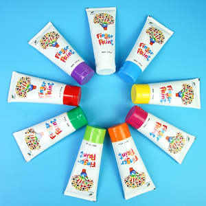 WingArt Set de 12 Pinturas Lavables para Dedos, 60ml, No Tóxicas, a Base de Agua, Kit de <span class=keywords><strong>Pintura</strong></span> para Dedos para Niños - Product Image 5