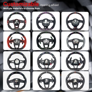 Volante de Alta Gama para Volkswagen GTI MK7 de <span class=keywords><strong>2015</strong></span> a 2019, con Forja Azul y Fibra de Carbono Negra - Product Image 6