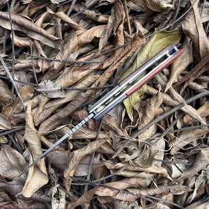 Couteau de poche pliant <span class=keywords><strong>Erma</strong></span> en acier Damas à pointe tombante pour la chasse - Product Image 2