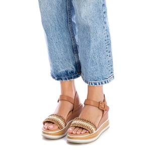 Sandales compensées en cuir pour femme Carmela 160589 style plateforme - Product Image 5