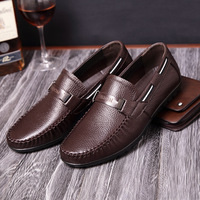 Mocassins souples pour hommes Chaussures de conduite grande taille en cuir véritable Bateaux Mocassins pour hommes
