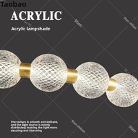 Lustre LED moderne minimaliste en aluminium Shilan à trois tons pour salon, chambre à coucher, salle à manger