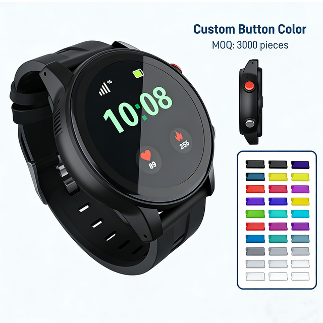 OEM/ODM 4G Android Smart Watch with SDK Customizable GPS, SOS, Health Monitoring, AMOLED Screen, IP67 Waterproof