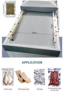 Machine d'emballage <span class=keywords><strong>sous</strong></span> <span class=keywords><strong>vide</strong></span> double chambre de haute qualité et durable pour aliments et viandes, 70 cm x 2, avec grande pompe 100 m³/h pour sacs d'emballage - Product Image 2