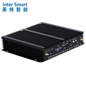 Nhà sản xuất nóng bán không quạt nhúng công nghiệp Mini PC với cổng nối tiếp J1900 6 * USB 6com 2 * SATA3.0 Realtek 8111f 2 * LAN - Product Image 2