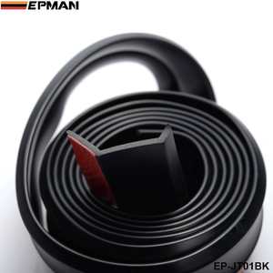 Universel Voiture Avant Arrière Côté Pare-chocs Lèvres Splitter Caoutchouc Protecteur Corps Spoiler Cantonnière Menton En Caoutchouc Voiture Pare-chocs Lèvre 2.5M <span class=keywords><strong>EP</strong></span>-JT01 - Product Image 6