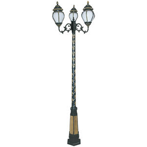 Paisaje al aire libre solar clásico europeo LED Post Top lámpara Vintage antiguo impermeable calle Luz Jardín exterior poste Luz - Product Image 5