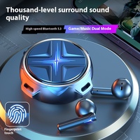 Écouteurs intra-auriculaires Bluetooth pour jeux électroniques SP31 E-sports 360 °   Casque sans fil TWS Hi-Fi stéréo à réduction de bruit ENC avec anneau rotatif Cool Star