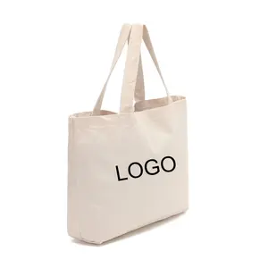 Promotional 100% Cotton Bag Logo Print Fabric Custom Printed Canvas Tote Bags